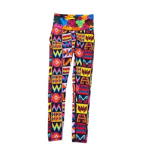 NWOT Niyama Sol Worry Doll barefoot leggings size small colorful yoga - Picture 1 of 4